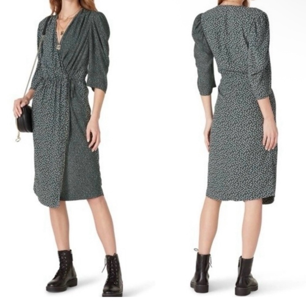 See By Chloe Dark Green Midi Dress